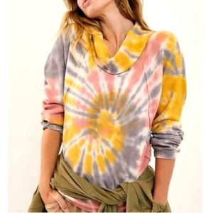 Anthropologie Pilcro waffle weave cowl neck top, size XSP